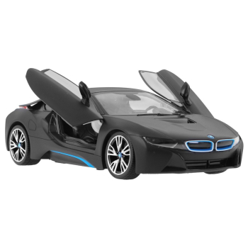 BMW i8 czarne RASTAR model 1:14 Zdalnie sterowane auto + pilot 2,4 GHz